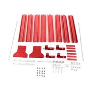 Aolidsive Système de Rail de Guidage Parallèle, Ensemble de Jonction de Rail de Guidage de Scie Circulaire en Alliage D'aluminium avec Bloc de Limite Réglable, pour Raboteuse de Machine