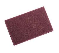 Aolidsive Tampon à Récurer Abrasif, Tampons de Finition à Récurer Industriel Professionnel pour Nettoyer la Vaisselle, les Casseroles et les Poêles, 5 Pièces Tampons à en éponge Rouge 120x195x8mm