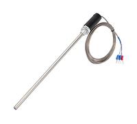 Aolidsive Thermocouple en Acier Inoxydable, Sonde de Capteur de Température de Type K avec Fil de 2 M, 0-400 C pour l'industrie Chimique, la Métallurgie, l'énergie électrique (#1)