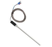 Aolidsive Thermocouple en Acier Inoxydable, Sonde de Capteur de Température de Type K avec Fil de 2 M, 0-400 C pour l'industrie Chimique, la Métallurgie, l'énergie électrique (#3)