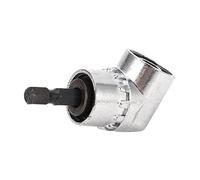 Aolidsive Tournevis électrique, Fixation de Perceuse, Tournevis à Angle Droit de 105 Degrés pour les Espaces Restreints avec Interface à Tige Hexagonale, clé Manuelle, Mandrin d'entraînement