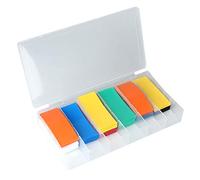 Aolidsive Tube Thermorétractable, Gaine Thermorétractable en PVC pour Batterie, Kit d'enveloppe de Batterie Isolée de 280 Pièces avec Boîte de Rangement pour une Utilisation de 16650