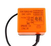 Aolidsive Vanne à Bille Motorisée 3 Voies DN15 en Laiton 12 V, Retour Automatique pour Climatiseur, Corps en Laiton avec Tige en Acier Inoxydable, Pression de 1,6 MPa pour Eau Chaude et Froide 2-95 ℃