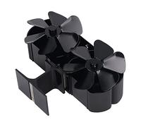 Aolidsive Ventilateur de Poêle alimenté par la Chaleur, en Aluminium, Augmente le Volume d'air avec 12 Pales pour un Chauffage Efficace dans les Poêles à Bois et les Cheminées