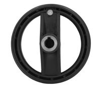 Aolidsive Volant de Tour en Plastique pour Machine-outil à 2 Rayons avec Poignée Rotative Pliable 12 X 100 Mm pour Fraiseuse de Tour, Réglage Manuel, Pièce de Rechange