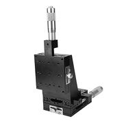 Aolidsive XYZ Platine Linéaire Manuelle à 3 Axes, Table Coulissante de Précision en Alliage d'aluminium avec Guide à Rouleaux Transversaux de 80 X 80 Mm, Course de ± 12,5 Mm pour la Mesure en