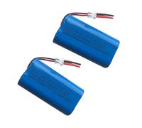 AOLIKES Lot de 2 batteries Li-ion rechargeables 7,4 V 2600 mAh avec prise XH2,54/2P, batteries 18650 2S1P à décharge continue 3C