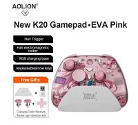 Aolion K10 Pour 2 Contrôleur De Jeu Avec Station De Charge Rgb Manette De Jeu Sans Fil Hall Joystick Déclencheur Pour Ns /Pc/Téléphone