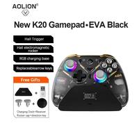 Aolion K10 Pour 2 Contrôleur De Jeu Avec Station De Charge Rgb Manette De Jeu Sans Fil Hall Joystick Déclencheur Pour Ns /Pc/Téléphone