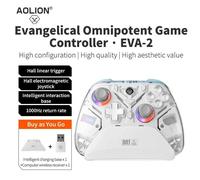Aolion K10 Pour 2 Contrôleur De Jeu Avec Station De Charge Rgb Manette De Jeu Sans Fil Hall Joystick Déclencheur Pour Ns /Pc/Téléphone