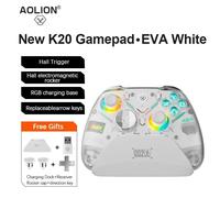 Aolion K10 Pour 2 Contrôleur De Jeu Avec Station De Charge Rgb Manette De Jeu Sans Fil Hall Joystick Déclencheur Pour Ns /Pc/Téléphone