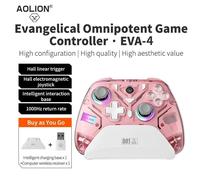 Aolion K10 Pour 2 Contrôleur De Jeu Avec Station De Charge Rgb Manette De Jeu Sans Fil Hall Joystick Déclencheur Pour Ns /Pc/Téléphone
