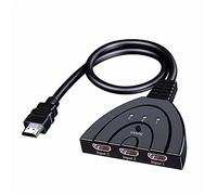 Aolirot Multiprise HDMI Commutateur - Sélecteur Splitter 3 Entrées vers 1 Sortie Adaptateur HDMI 1080P Ultra Performant pour PC, PS4, Xbox, Lecteur Blu-Ray, TV, Box HDTV, DVD