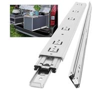 AOLISHENG Glissière de tiroir pour charges lourdes, capacité de charge jusqu'à 68 KG, sans serrure,Extension 300 350 400 450 500 550 600 650 700 750 800 850 900 950 1000mm, 1 Paire (2 pièces)
