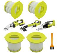 Aolleteau Lot de 4 filtres HEPA A32HFOO A32F05N compatibles avec les aspirateurs à main Ryobi 18 V ONE+, série Wet/Dry PCL704K, PCL704B, PCL705K, PCL705B, PCL700K, PCL700B