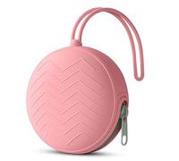 Aolso Boite a Sucette Bebe, Boîte De Rangement en Silicone pour Sucette, Boîte À Sucettes Portable en Silicone pour Bébé, Imperméable, Sans BPA, pour Voyage en Plein Air (Rose)