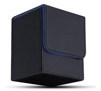 Aolso Boîte Rangement Cartes MTG, Magnetic Deck Box en Cuir pour Plus de 100 Cartes, Affichage Commander, boîte de rangement pour cartes à collectionner, vitrine pour cartes TCG, Gris-vert