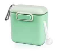 Aolso Doseur De Lait, 800ML Distributeur De Lait En Poudre Portable, Récipient de Poudre de Formule Boîte de Stockage, Boite Lait Poudre, Boîte de Conservation Lait (Vert)