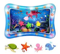 Aolso Gonflable Tummy Time Tapis d'eau Tapis de Jeu Gonflable Jouets Sensoriels Nourrissons et Tout-petits 3 6 9 mois Nouveau-né filles garçons,Doux et Confortable