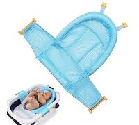 Aolso Hamac de Bain Antidérapant pour Bébé - Transat de Bain avec Filet et Support de Siège pour nouveau-né de 0 à 36 Mois (Bleu)