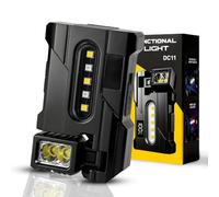 Aolso Mini Lampe de Poche LED G5-500 Lumens, Lampe de Poche Avec base Magnétique, Rotatif de Poche à Clip, Type-C Rechargeable pour Camping aux Activités de Plein Air et Détection des Taches(DC11)