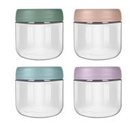 Aolso Pot de Conservation Bebe, 4PCS/300ml Conservations pour Nourriture pour Bébé,Petit Pot Bébé, Repas de Bébé Boîtes de Conservation avec Couvercle Hermétique