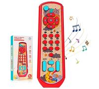 Aolso Télécommande TV, Jouet télécommandé de Musique, télécommande du simulateur de bébé, Apprentissage Pendant 6 Mois + Garçons ou Filles, 3 Modes de Langue (Rouge)…