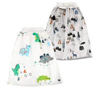 AolsteCell FLYISH DIRECT Culotte d'apprentissage Bébé Garçon, Couche Réutilisable pour un Bon Sommeil 1-4 ans, 2 pièces, Taille 1-4 ans, Dinosaure, Caricature