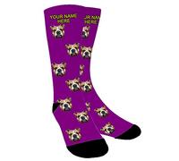 Aolun Chaussette Personnalisé Photo,Chaussette Personnalisable,Mettez le chien, le chat et les autres animaux de compagnie dans une chaussette