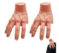 AOMAIGAD 2Pcs Main du mercredi, Mercredi Hand, Mercredi Famille Hand, Accessoires effrayants pour Cosplay, Hallowen Décorations