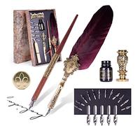 AOMAYLL Ensemble stylo plume et encre de calligraphie vintage, Plume de calligraphie vintage (25 Pièces) - Pour les Débutants, Adultes et Enfants.