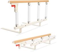 Aomdom Barrière de Lit Rails de lit pliants à Une clé Barrière de Sécurité pour Adultes Rail de sécurité côté en Alliage d'aluminium Barrière de Protection pour Handicapé Hospitaliers 94 x 40 cm
