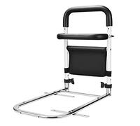 Aomdom Barrière de Lit Rails de lit pliants à Une clé Barrière de Sécurité pour Adultes Rail de sécurité côté en Alliage d'aluminium Barrière de Protection pour Handicapé Hospitaliers(19.4 inch H)