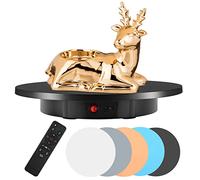 Aomdom Table Tournante Rotative électrique 100 kg 42 cm Plateau Tournante Rotatif à 360 Degrés Automatique Table Tournante Support pour Prendre Photos, Vidéos, avec 5 Fonds en PVC