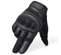 Aomednx Écran Tactile Dur Coup De Poing Américain Gants Tactiques Armée Combat Militaire Plein Air Escalade Plein Gant Unisex (Color : Full Finger Black, Size : L)