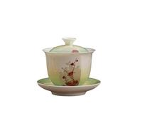 Aomei Bol à thé en céramique simple en porcelaine blanche graduelle trois talents