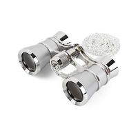 Aomekie Jumelles d'opéra 3X25 avec Chaîne Jumelles de Spectacle Longue Vue en Métal pour Théâtre Tourisme Concert (Argent)