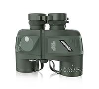 Aomekie Jumelles Marines 10X50, Lentille FMC avec Boussole Éclairée, Imperméables et Flottantes, pour la Chasse, la Navigation et l’Observation de Paysages