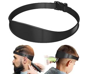 AOMGD Guide de coupe de cheveux réglable et modèle de rasage, système de coupe automatique, rasage et garde une ligne de cheveux propre et droite, outil facile à utiliser, doux et portable (noir)