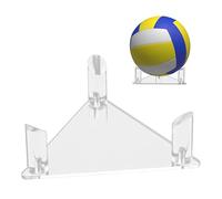 Aomhrek PréSentoir De Basket-Ball, PréSentoir à Billes Support De Boule Triangulaire, Support Ballon Foot Support De Boule Vertical, Support Ballon Basket Support De Boule Transparent, Acrylique