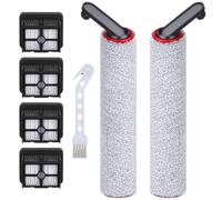 Aomiduo Accessoires pour aspirateur Dreame H12 Pro / H12 Dual / G10 Pro - Pièces de rechange - 2 rouleaux de brosse + 4 filtres + 1 brosse de nettoyage