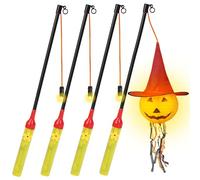 Aomig 4 Pièces Bâtons de Lanterne LED, 40cm les Bâtons Lumineux Électriques St. Martin Lantern, les Lanternes Collent à LED pour Fête d'enfants, la parade de Martin, Halloween, Noël