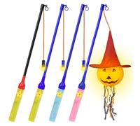 Aomig 4 Pièces Bâtons de Lanterne LED, 40cm les Bâtons Lumineux Électriques St. Martin Lantern, les Lanternes Collent à LED pour Fête d'enfants, la parade de Martin, Halloween, Noël