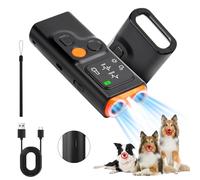 Aomig Anti Aboiement Chien Répulsif à Ultrasons Chien, Dispositif Anti Aboiement Chien avec 2 Modes et Stroboscope, Rechargeable Dispositif Dissuasion Portée de 10 M, Petit et Grand Chien