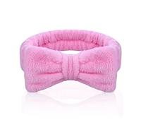 Aomig Bandeau de Lavage, Bandeaux de Maquillage, Bandeaux de Spa Facial Bandeau de Maquillage Bandeau Élastique de Visage Serre-Tête de Visage pour Soins de Peau (Rose)