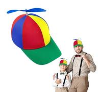 Aomig Casquette à Hélice, Coloré et Drôle Casquette de Baseball avec Hélice, Chapeau D'hélicoptère Réglable pour Adultes, Convient pour Les Soirées à Thème Du Carnaval, Etc.(Vert)