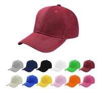 Aomig Casquette de Baseball, Coton Anti-Soleil Baseball Cap, Homme Femme été Unisexe Réglable Casquettes Sport Extérieur Sunhat Chapeau, Chapeau pour Grosses Têtes 55-65cm(Bordeaux)