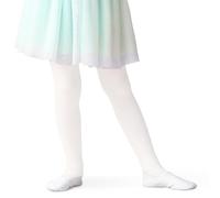 Aomig Collants de Ballet en Microfibre pour Fille, Danse Classique avec Pied 20/40 DEN, Transparent, École Bas
