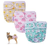 Aomig Couches pour Chiens, Couches Chien Lavable, Réutilisables Incontinence Culottes Hygiéniques, Culotte Protection Confort Nappy Lors des Périodes Physiologiques pour Petits