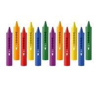 Aomig Crayons de Bain, 12Pcs Crayons de Salle de Bain non Toxiques Enfant, Jouets de Bain Coloré Effaçables pour Dessiner, Jouets Créatifs pour la Douche, Cadeaux de Bain Enfant et Nourrisson 3 ans